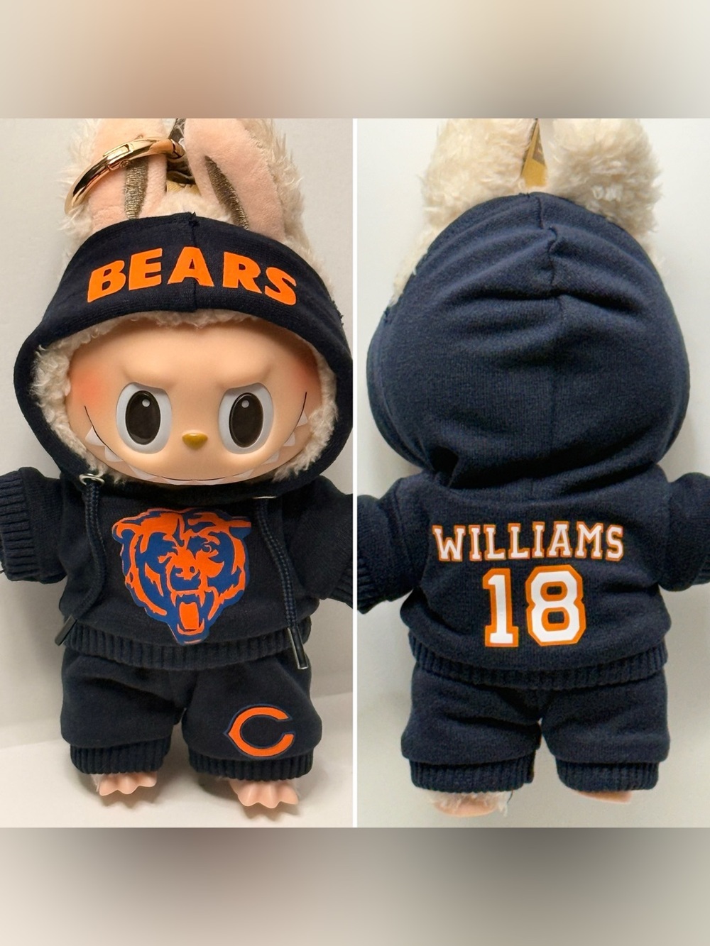 Bears Labubu 2pc outfit Chicago